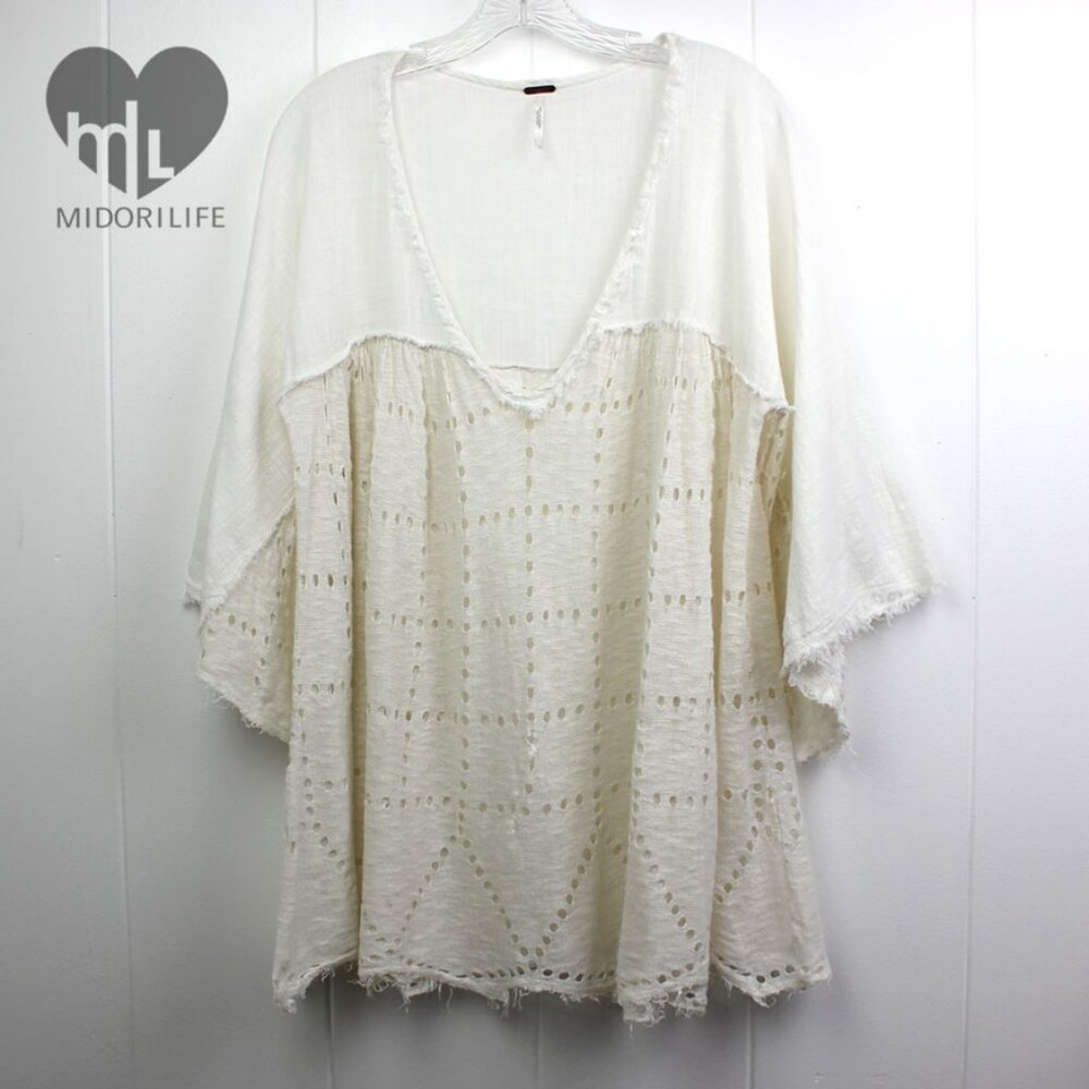 FREE PEOPLE Summer Lovin' Linen Blend Tunic - Picture 3 of 7